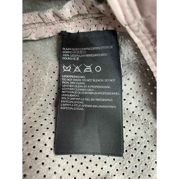 Y-3 Yohji Yamamoto Adidas Leather Muscle Tee Shirt Tank Top Perforated Pink S - Picture 6 of 7